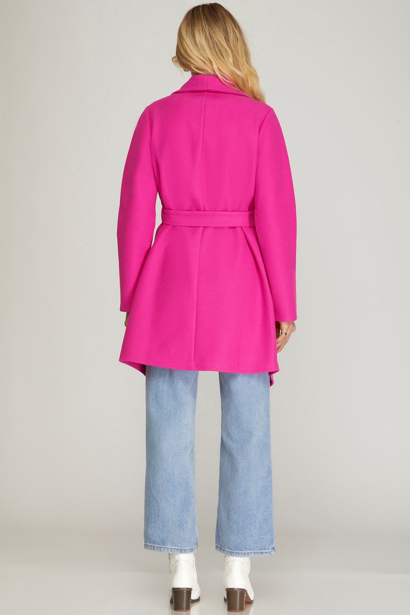 Steady Pace Coat in Pink