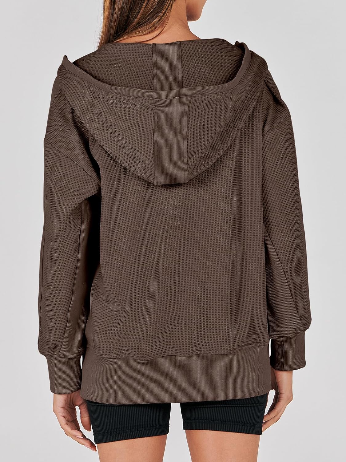 Waffle Knit Casual Jackets Outerwear