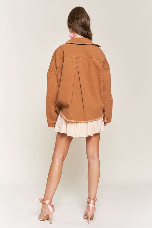 Going With The Seasons Jacket in Camel