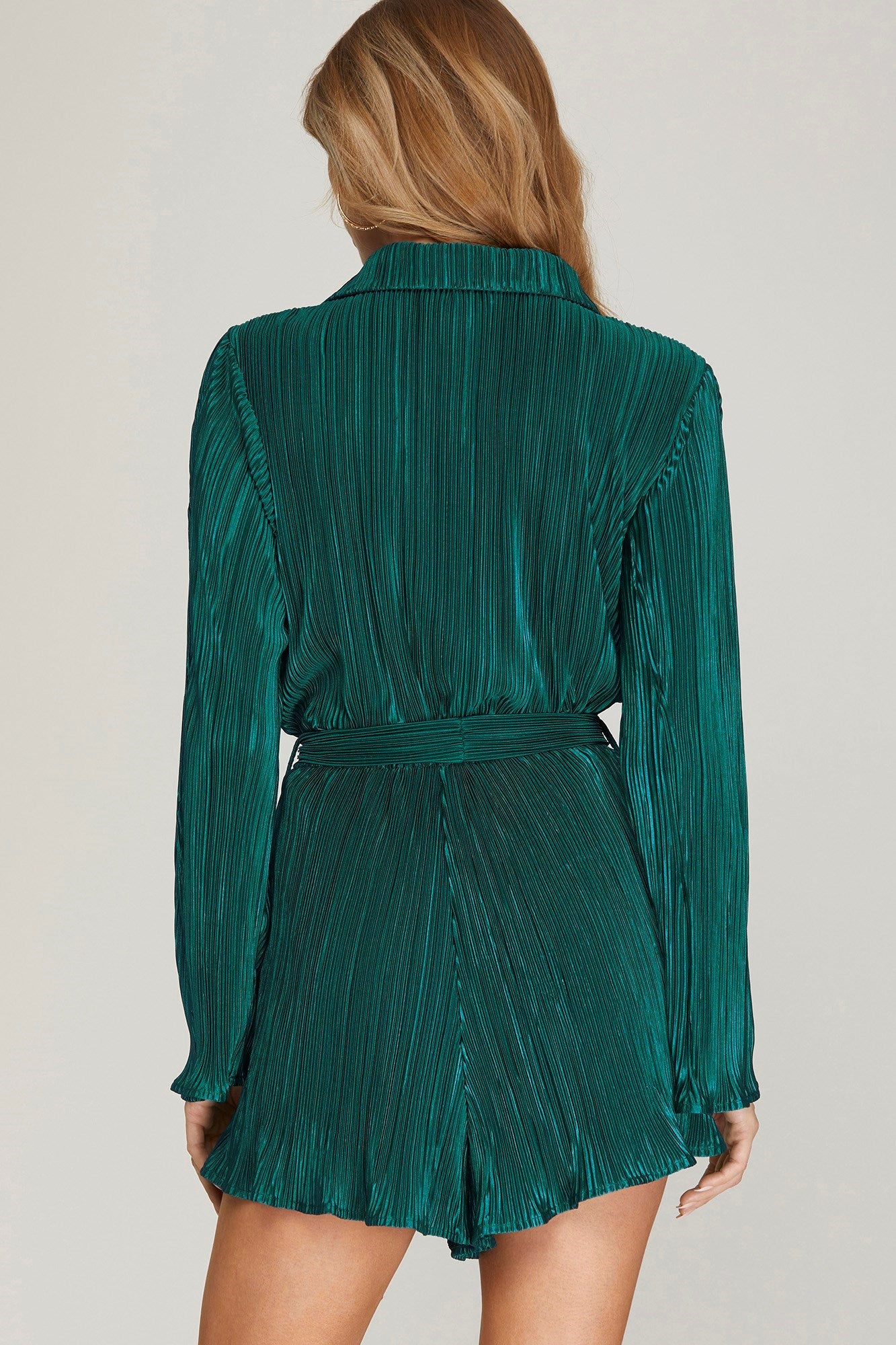 Level Up Romper in Emerald