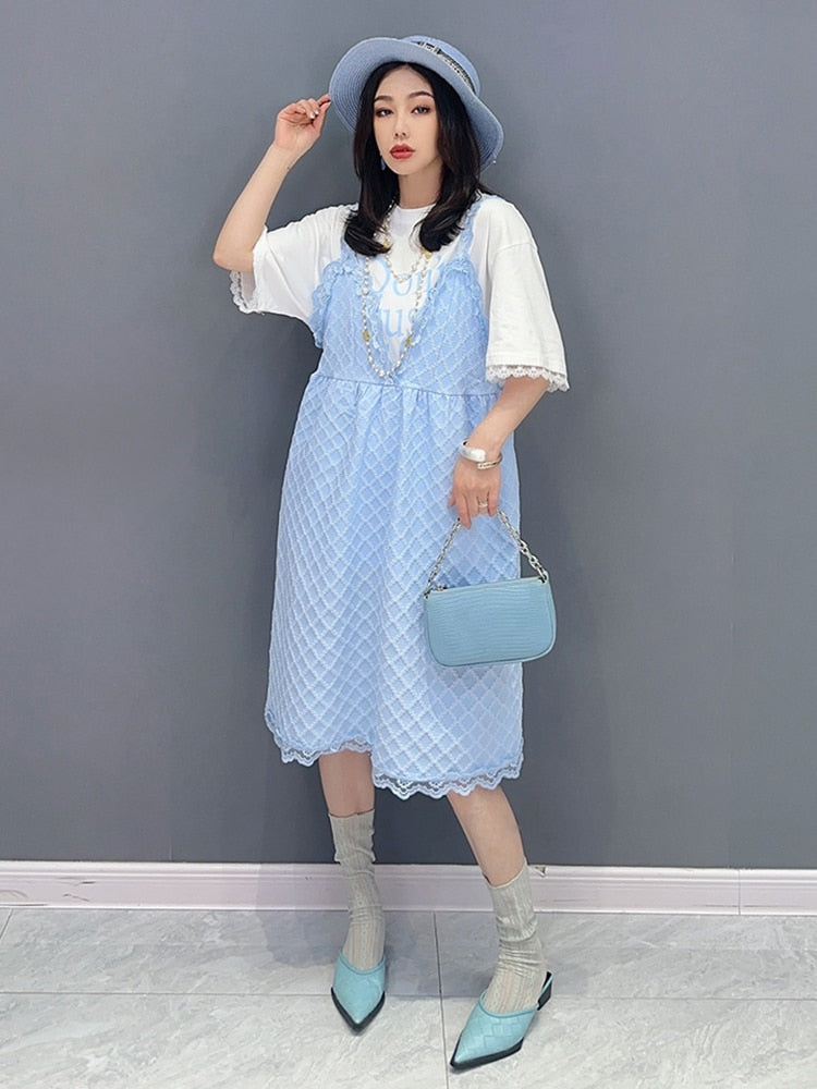 Luxe Baby Doll T-Shirt & Dress 2-Piece Set