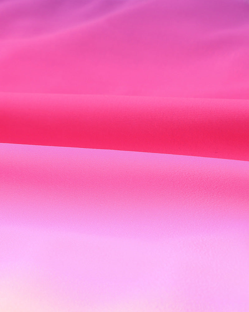 Gradient V Neck Front Knot Bikini Sets Two Piece Bathing Suit Swimsuits