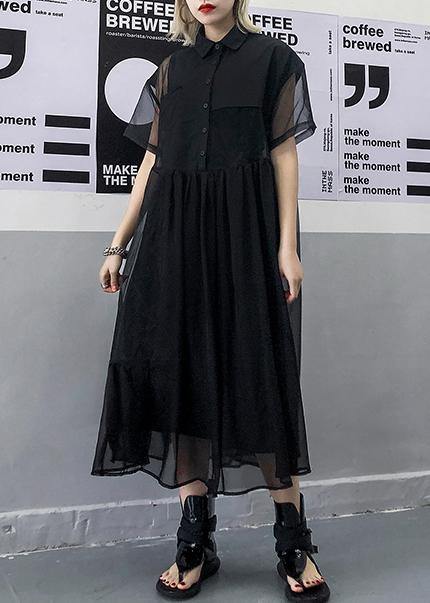 Temperament French retro mesh dress, two-piece dress