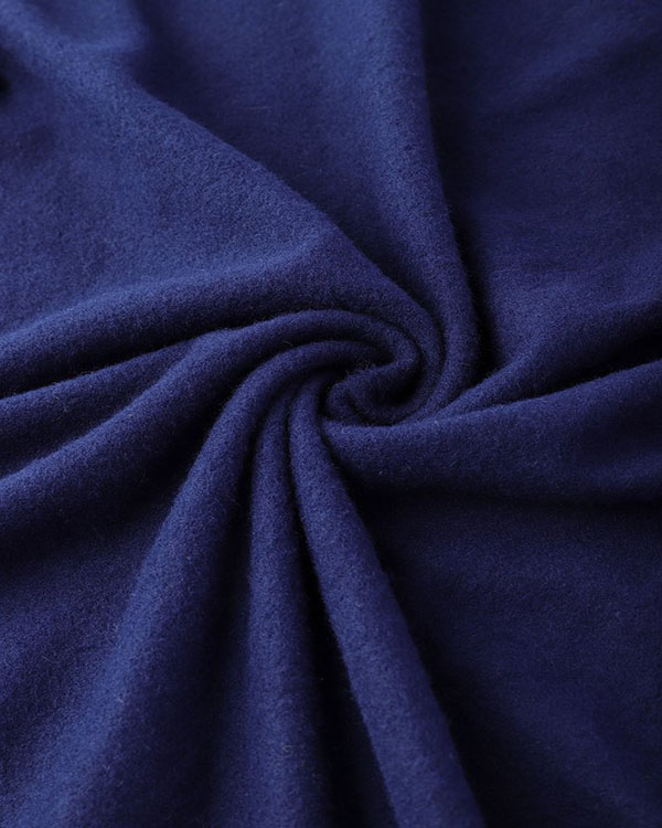 Fluffy Zipper Long Sleeve Casual H-line Sweater