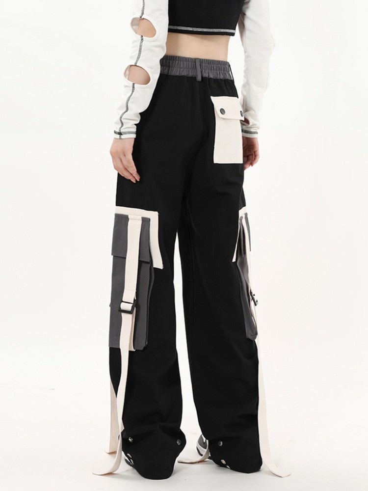 High Street Fashion Oversized Pocket Cargo Pants