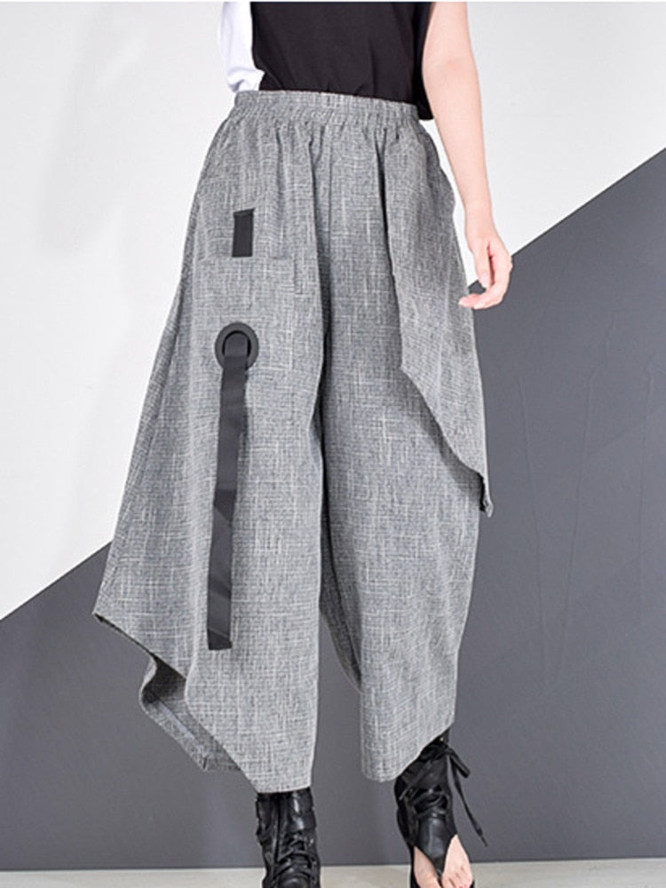 Trendy Chic High Waist Wide Leg Pants