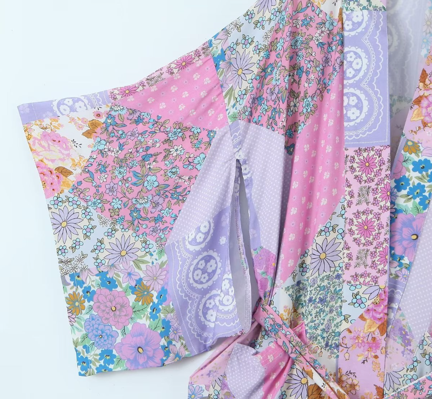 Lovely Lavender Boho Maxi Robe