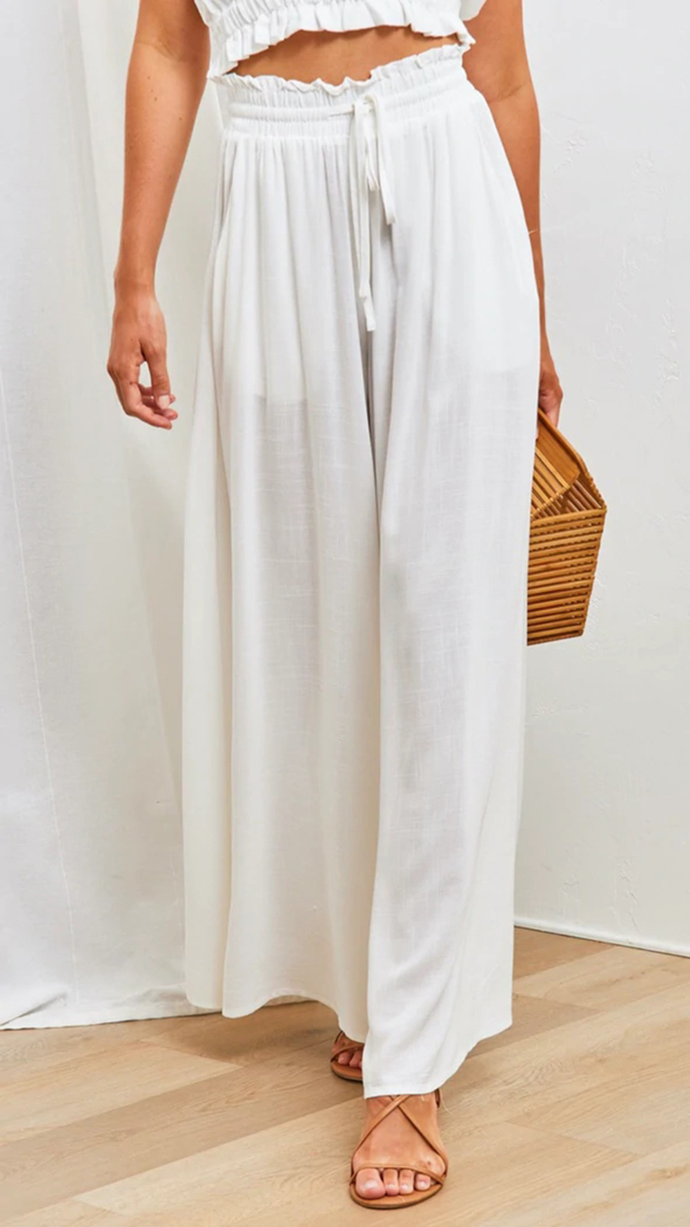 Casual Extra Wide Leg Linen Pants
