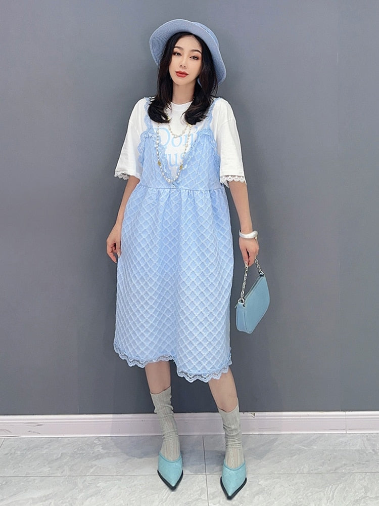 Luxe Baby Doll T-Shirt & Dress 2-Piece Set