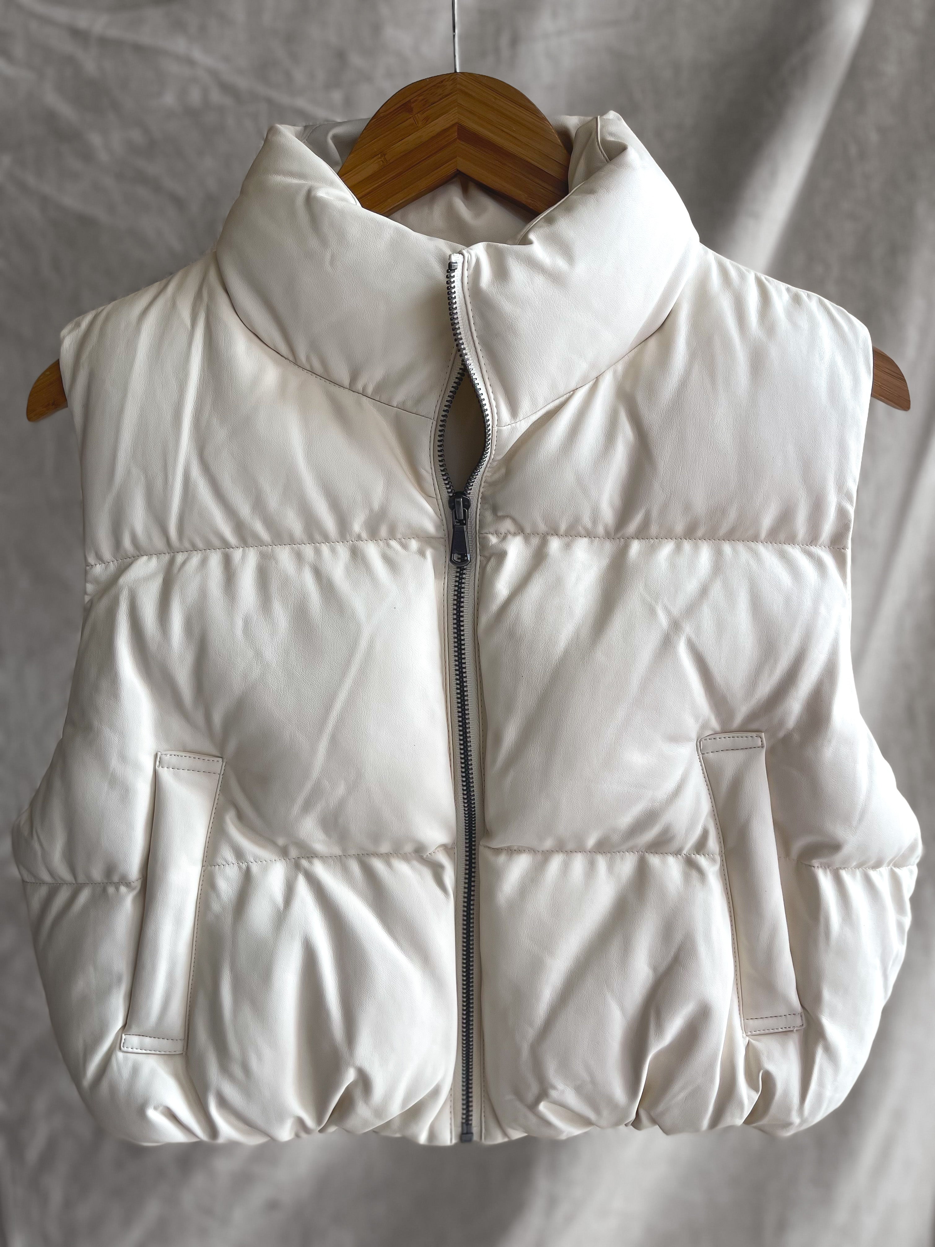 Running Around Vest in Cream