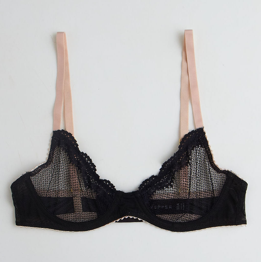 Signature Unlined Demi Bra Black（Buy 1 Get 1Free）