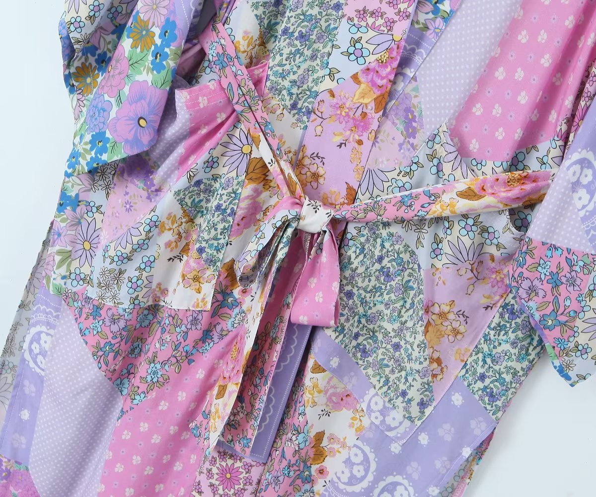 Lovely Lavender Boho Maxi Robe