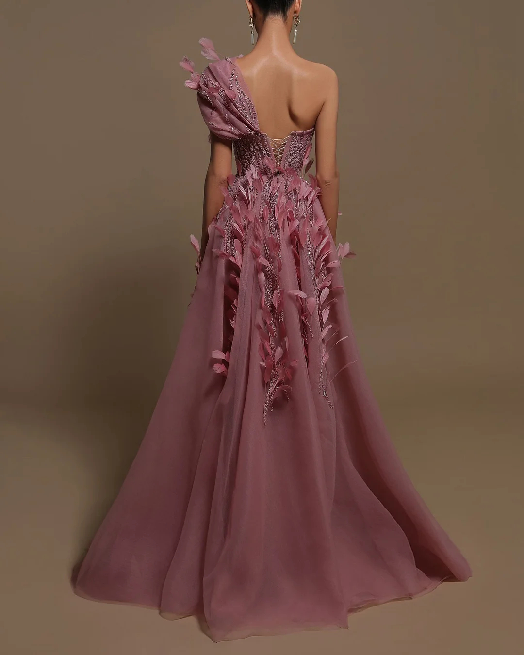 Evening Gown Beaded Maxi Dress