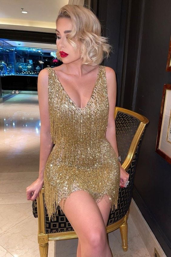 👗Sexy Elegant Party Tassels Dress👗