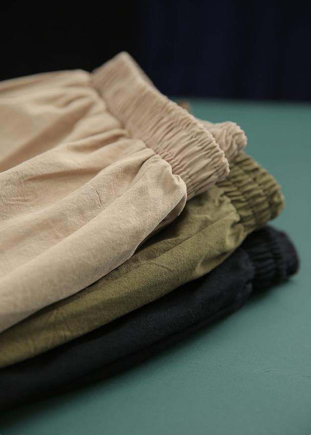 Casual Green High Waist hot pants Summer