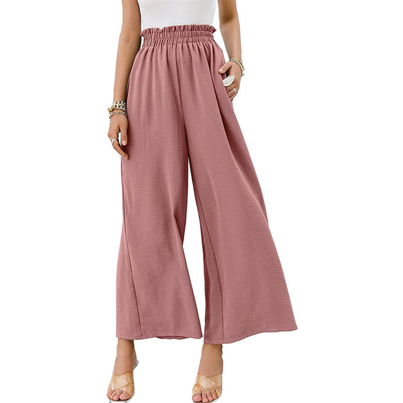 Women High Waisted Straight Wide Leg Pants