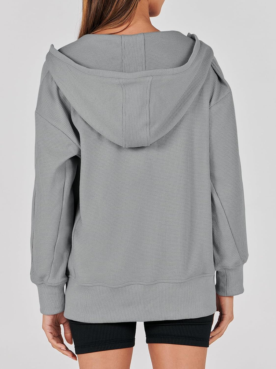 Waffle Knit Casual Jackets Outerwear