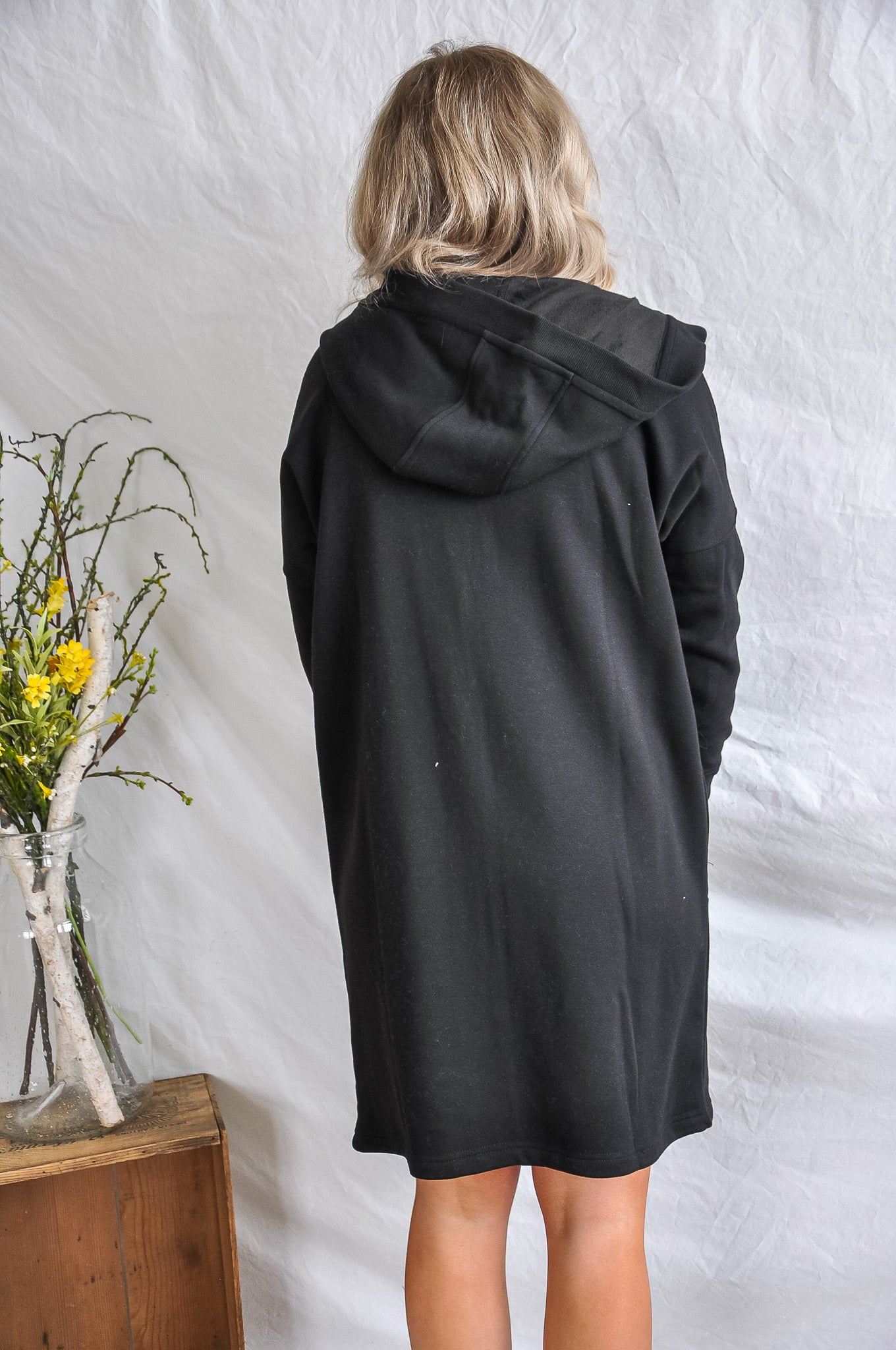 Open Front Longline Fleece Cardigan