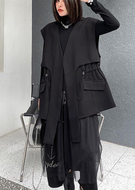 2021 Black Fashion Close Waist Versatile Cotton Jacket