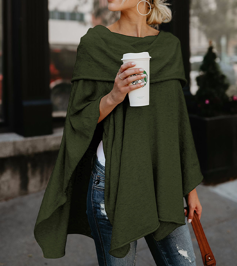 Irregular Off Shoulder Shawl