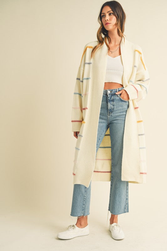 Wasted Time Cardigan in Cream