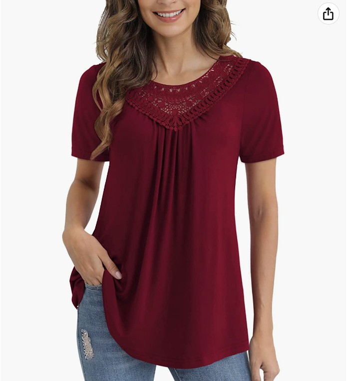 Women's Plus Size Tops Short Sleeve Shirt