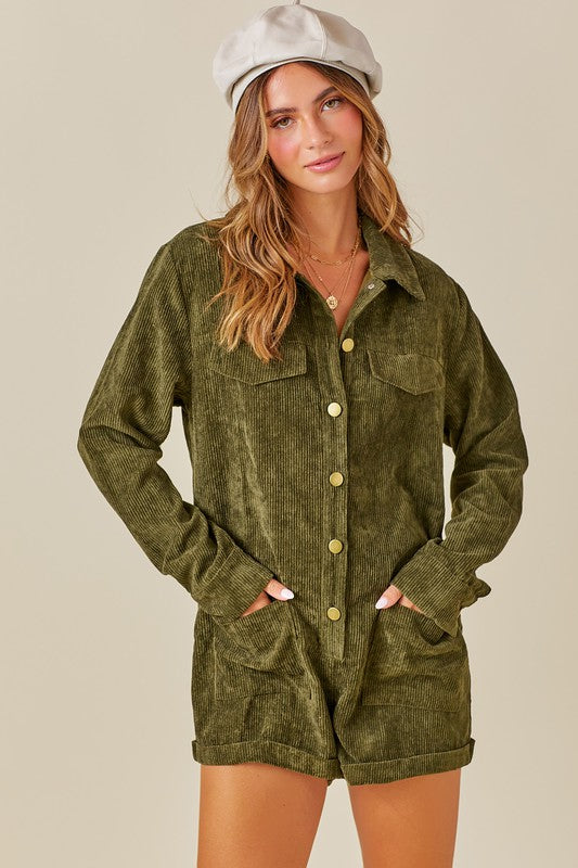 'Til You Can't Romper in Olive