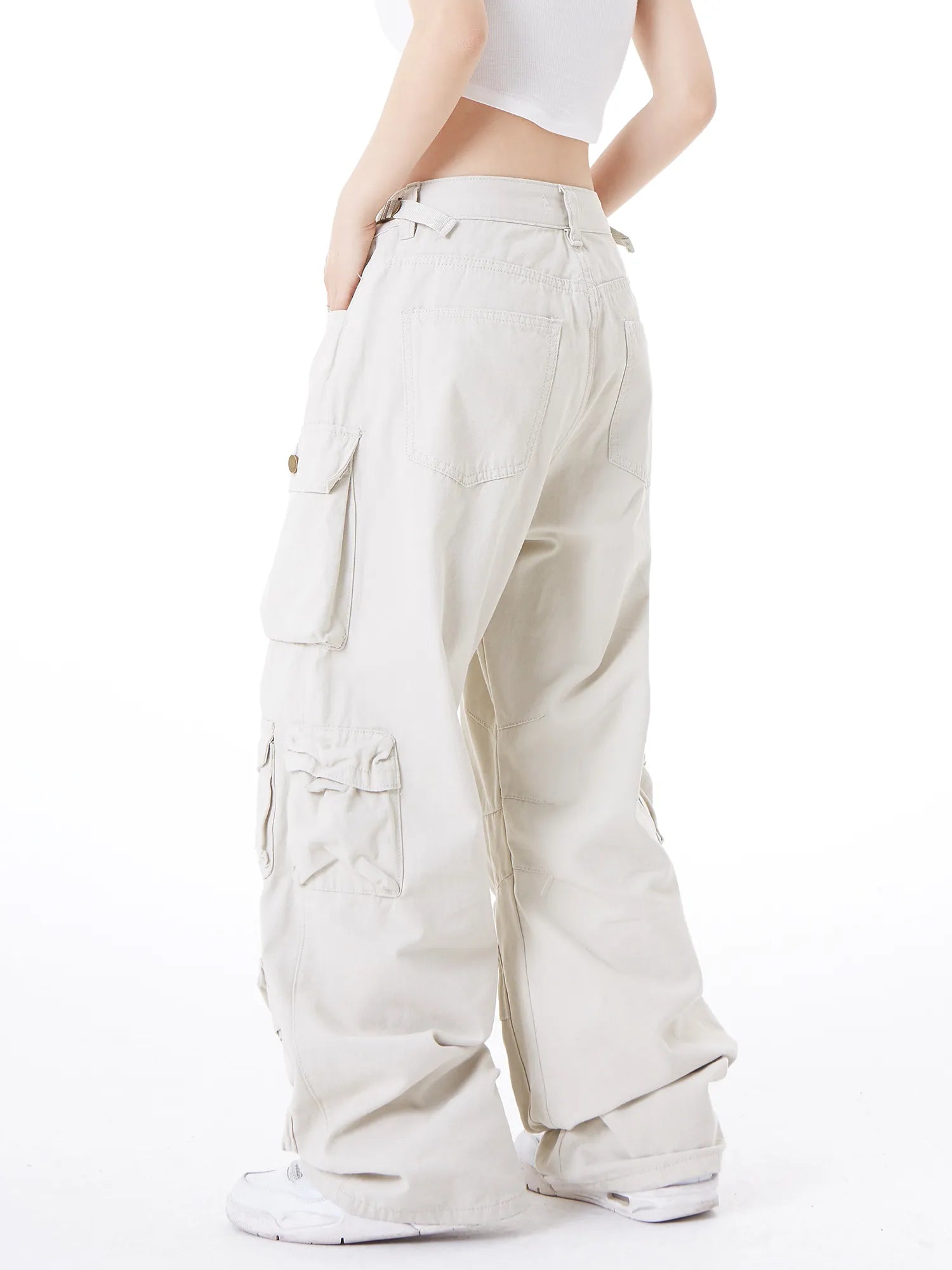Isabella High Streetwear Loose Wide-Leg Pants