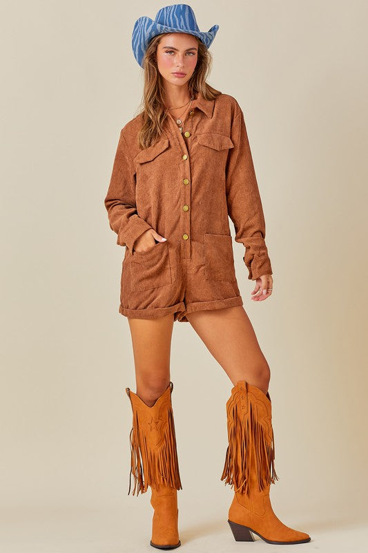 'Til You Can't Romper in Camel