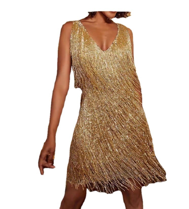 👗Sexy Elegant Party Tassels Dress👗