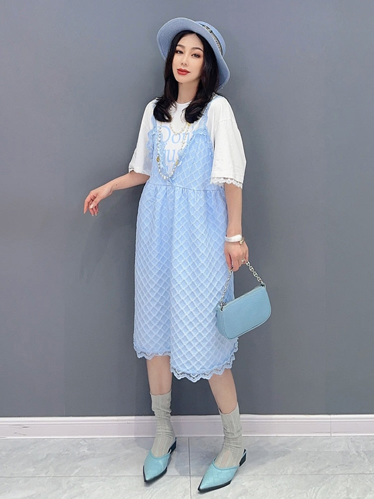 Luxe Baby Doll T-Shirt & Dress 2-Piece Set