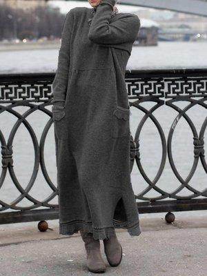 Loose Oversized Knitted Long Dress