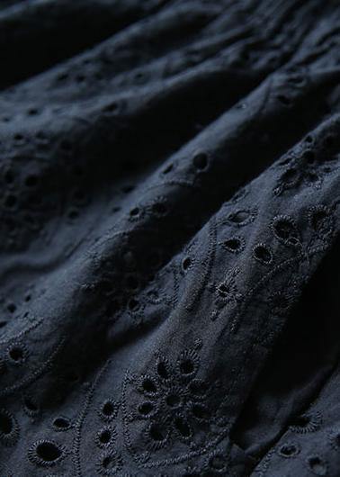 summer cotton linen white embroidery o neck tops and hollow out shorts