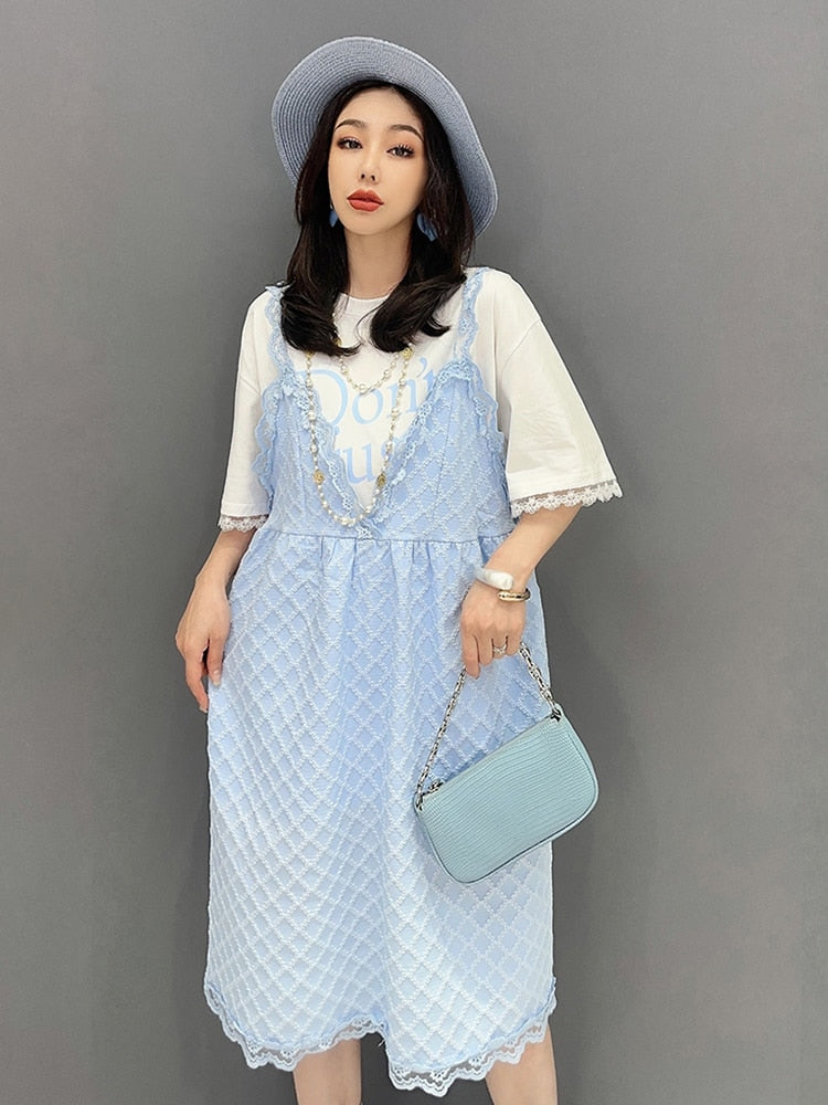 Luxe Baby Doll T-Shirt & Dress 2-Piece Set