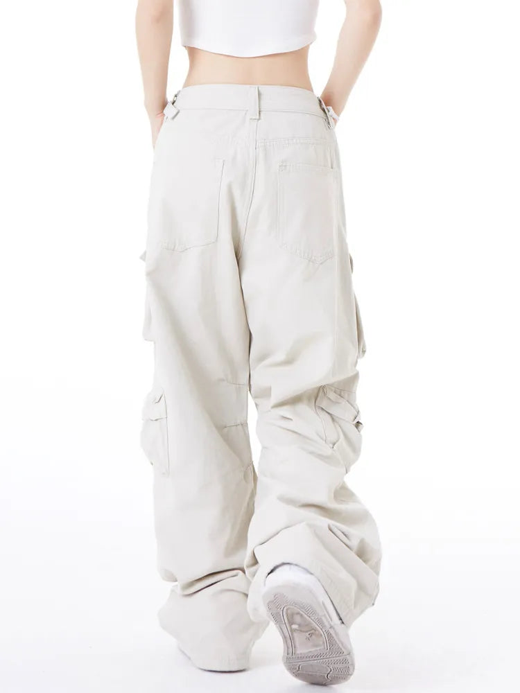 Isabella High Streetwear Loose Wide-Leg Pants