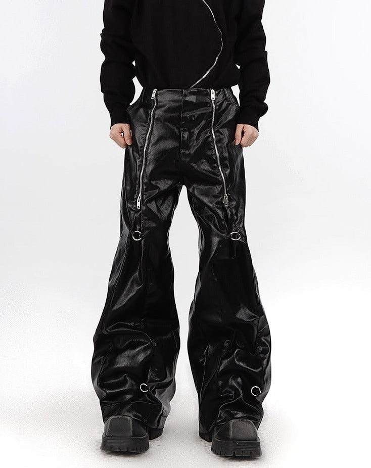 Unisex New Casual Custom Design Zipper Pants