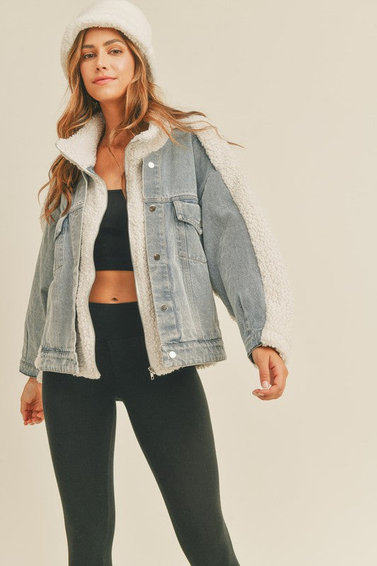 Keep Me Close Jacket in Denim