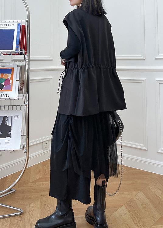 2021 Black Fashion Close Waist Versatile Cotton Jacket