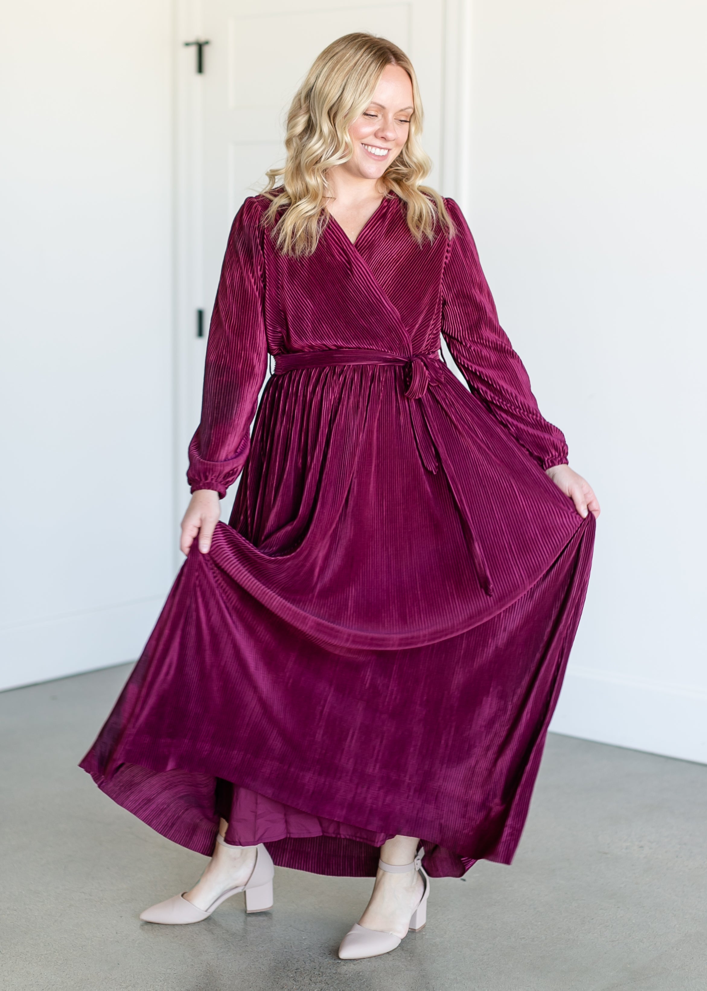 Marilyn Faux Wrap Maxi Dress