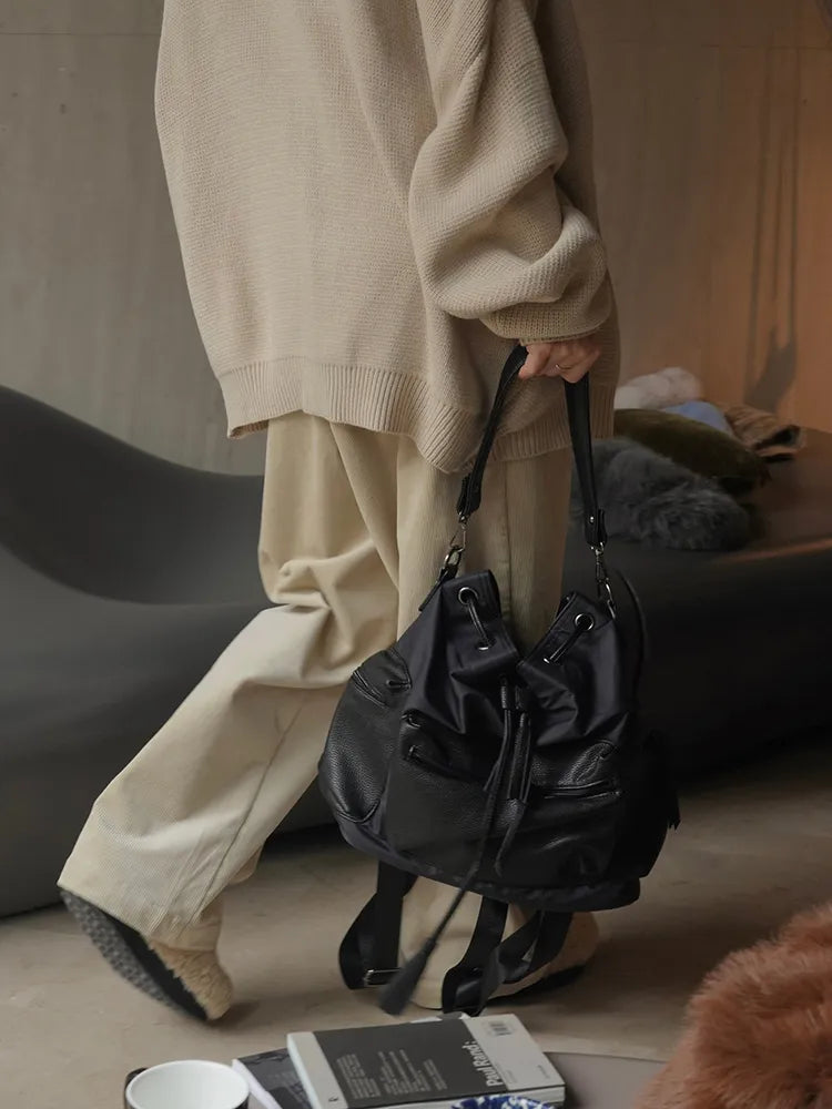 Retro-Inspired High Waist Corduroy Wide Leg Pants