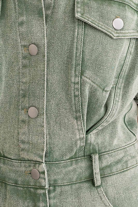 High Stakes Romper in Olive