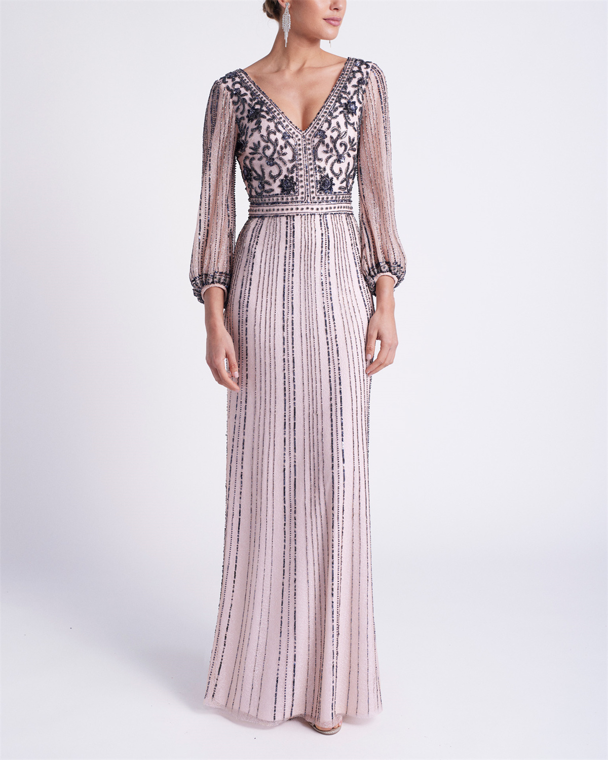 Women's Solid Color Embroidery Dress