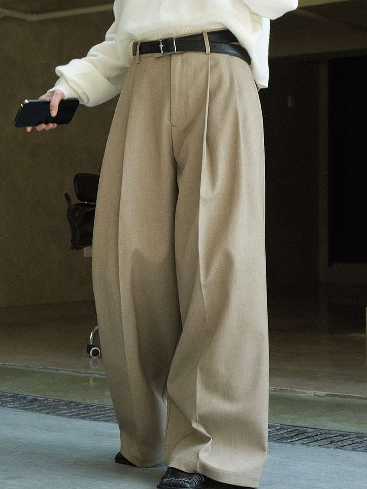 Classy Elegance Luxe Pleated Wide Leg Pants