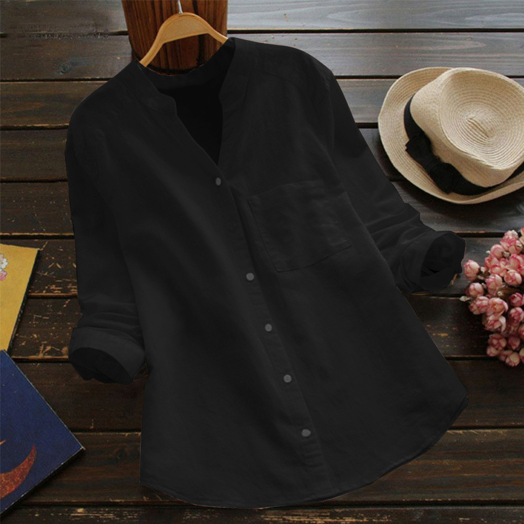 Linen Cotton Casual Loose Shirt-Buy 3 Get Free Shipping
