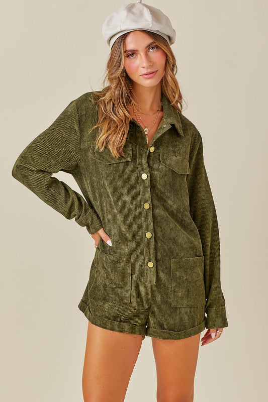 'Til You Can't Romper in Olive