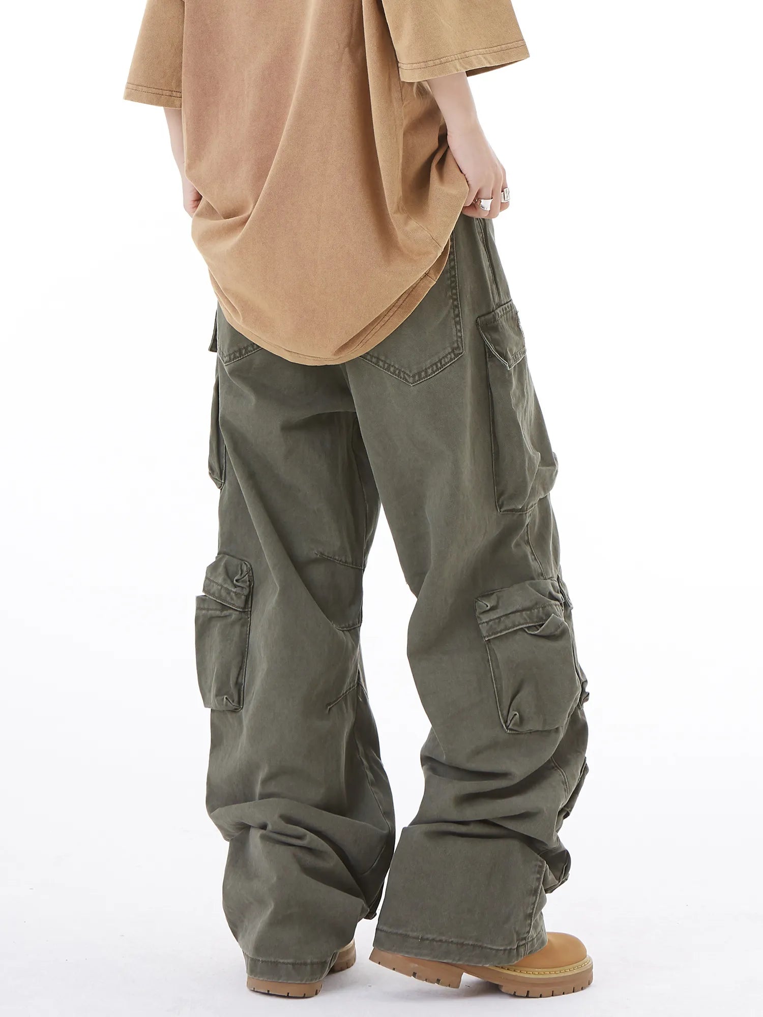 Isabella High Streetwear Loose Wide-Leg Pants