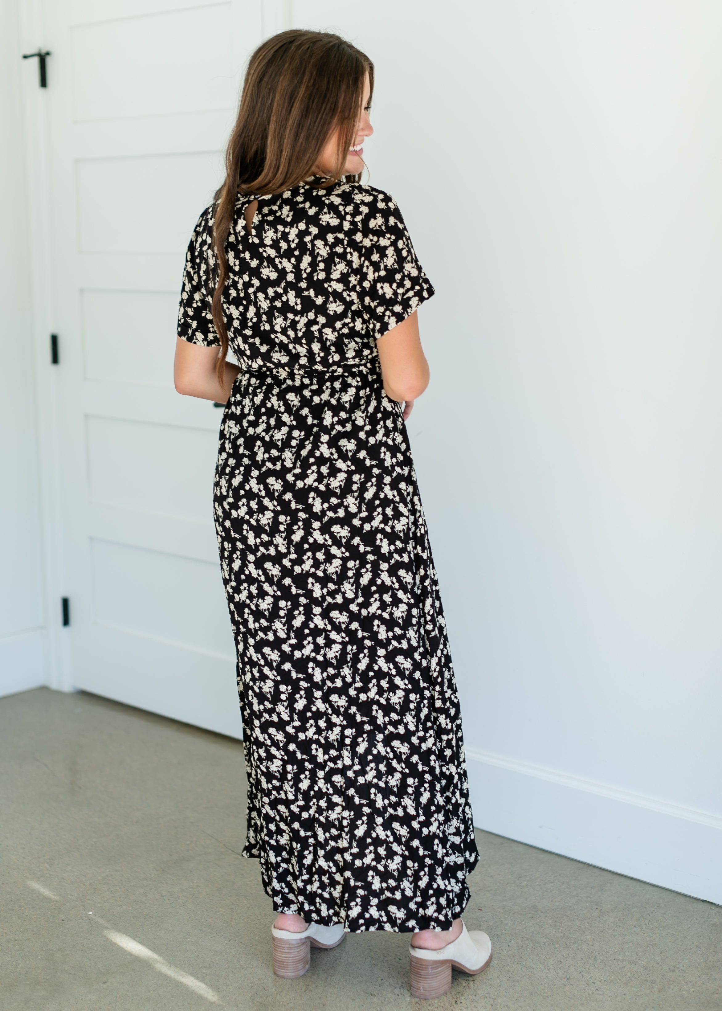 Floral Belted Maxi Dress