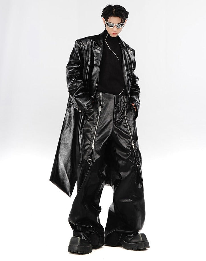 Unisex New Casual Custom Design Zipper Pants