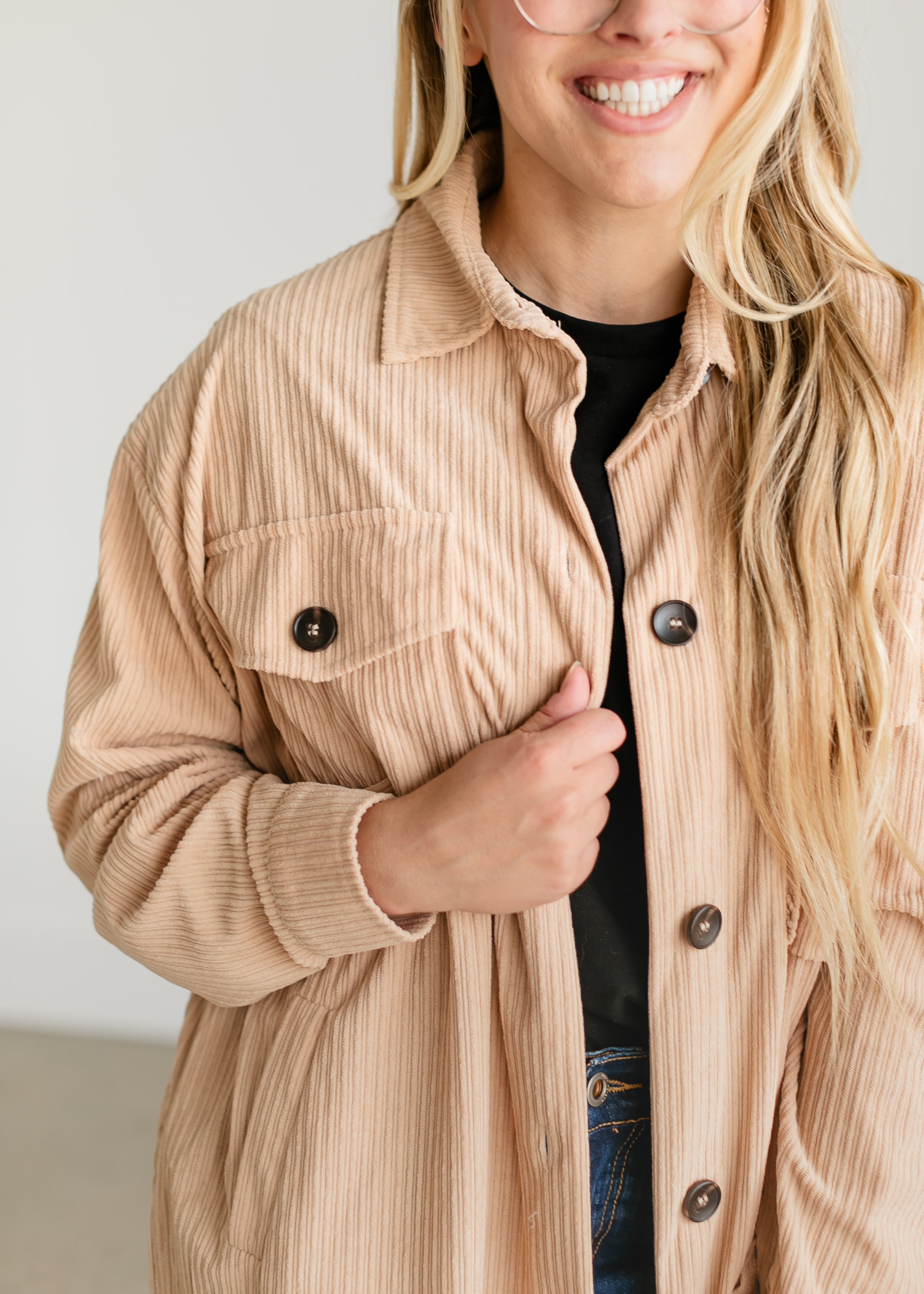 Corduroy Duster Long Shacket