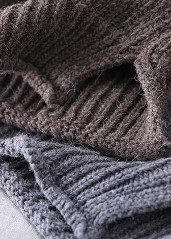 2021 New Loose Large Size Literary Hooded Knit Waistcoat Sweater Coat